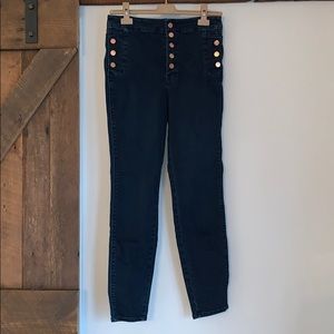 J BRAND Sailor style button down Skinny Jeans